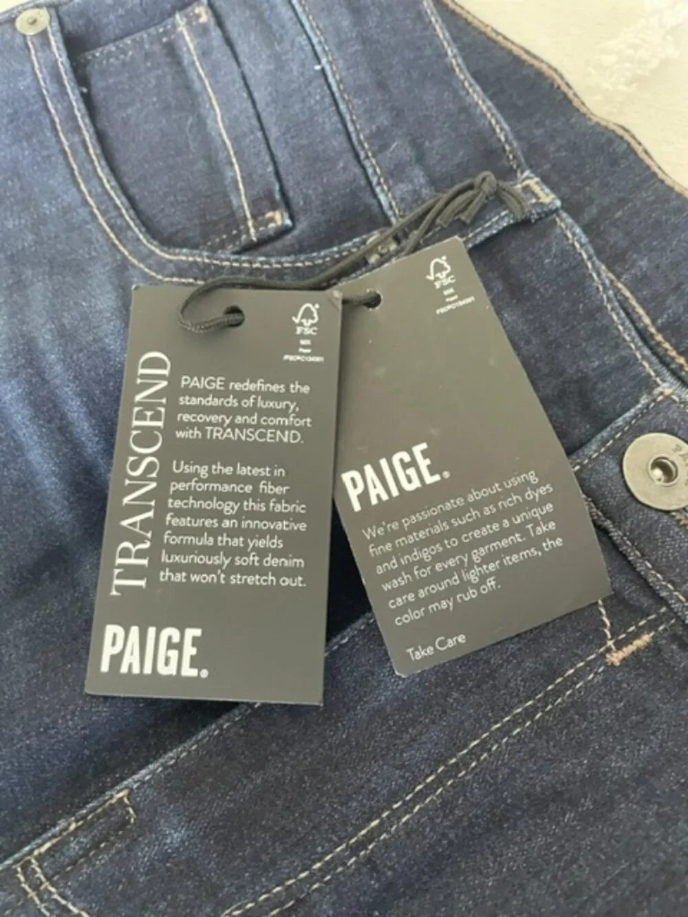 Men's PAIGE Transcend Croft Skinny Jeans Dark Blue - Size 32 - NWT